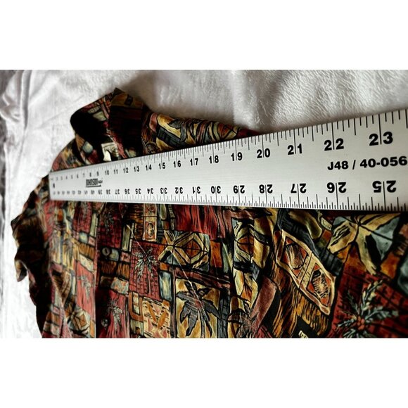 Vintage 80s Tori Richard Mens Button-Up Hawaiian Shirt Medium Tropical Abstract - Picture 5 of 8